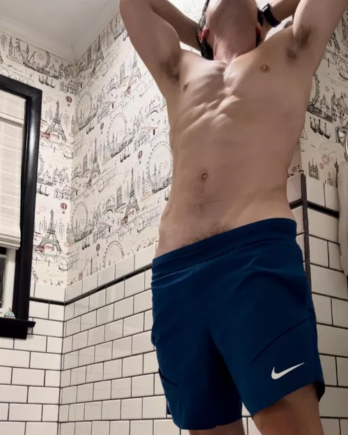 Ready for this shower and my warm bed. 