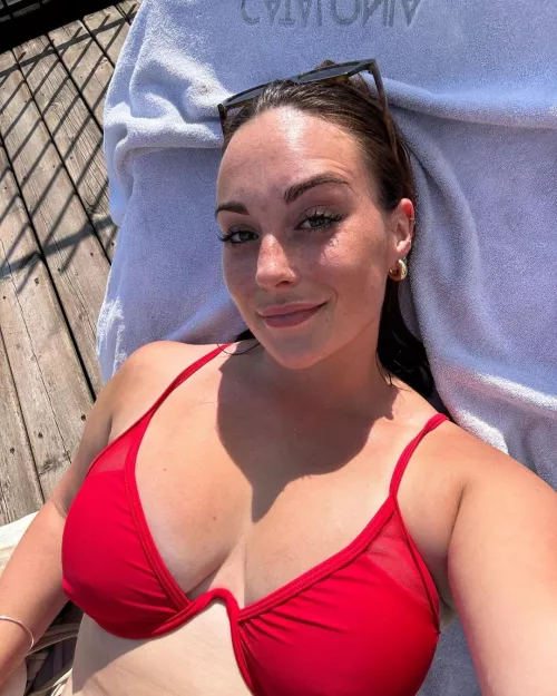 red bikini