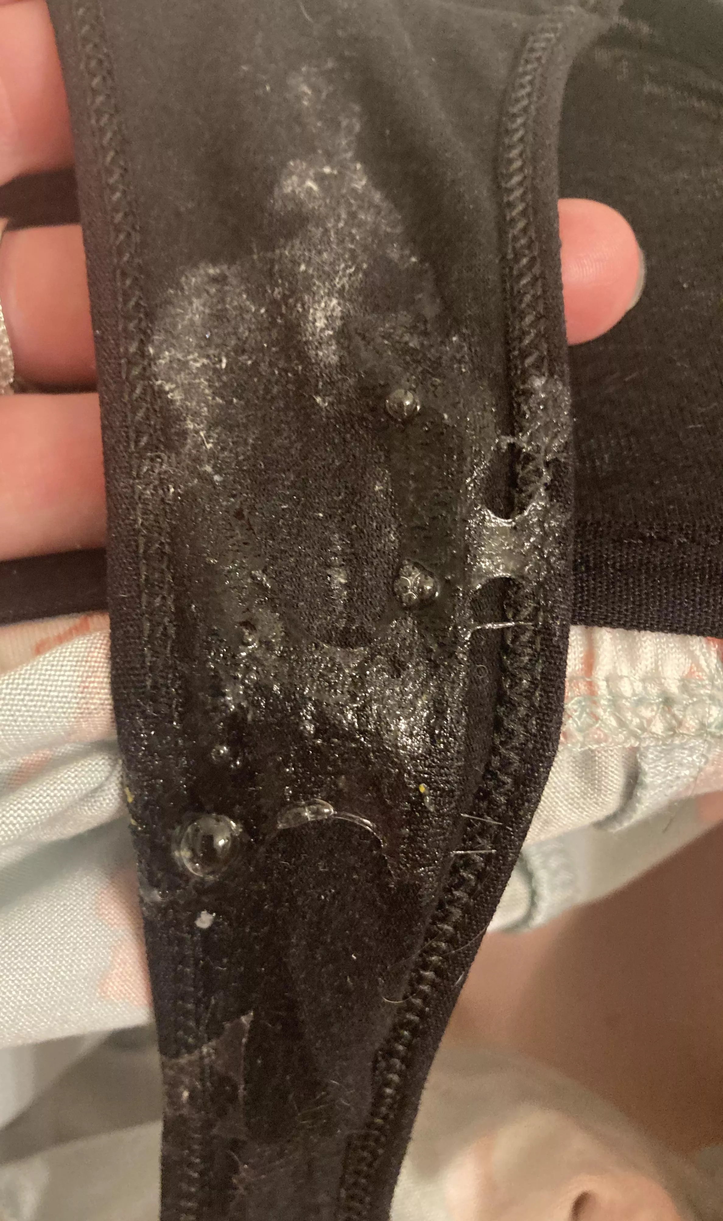 So wet I had bubbles of cum in my panties after masturbating 