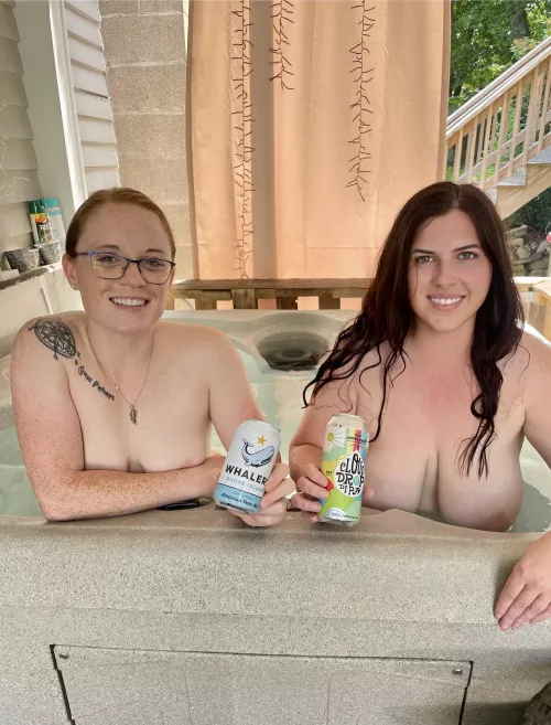 Two for Tuesday with @BellaRedSouth . The hot tub has now become a small pool.