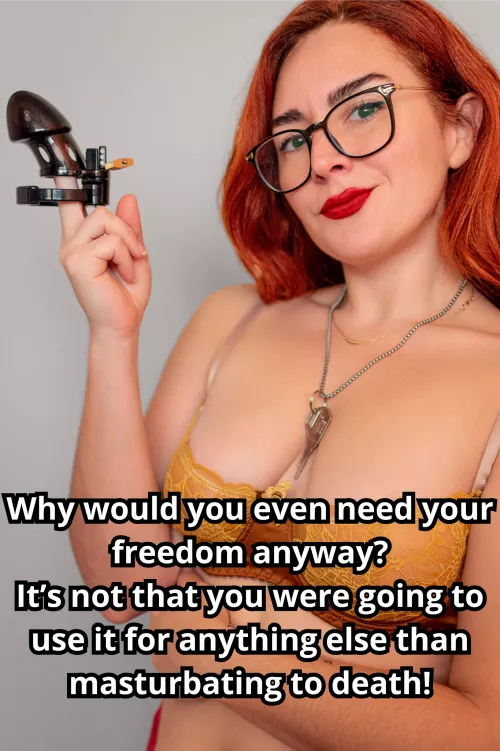 You should really accept your fate, don't deny it! 