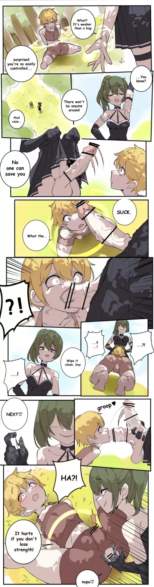 You're the weakest magician in the history of magic, I don't know why you're taking the magician test, well since you're here let's see how I'm going to have fun with you(Monomono447)