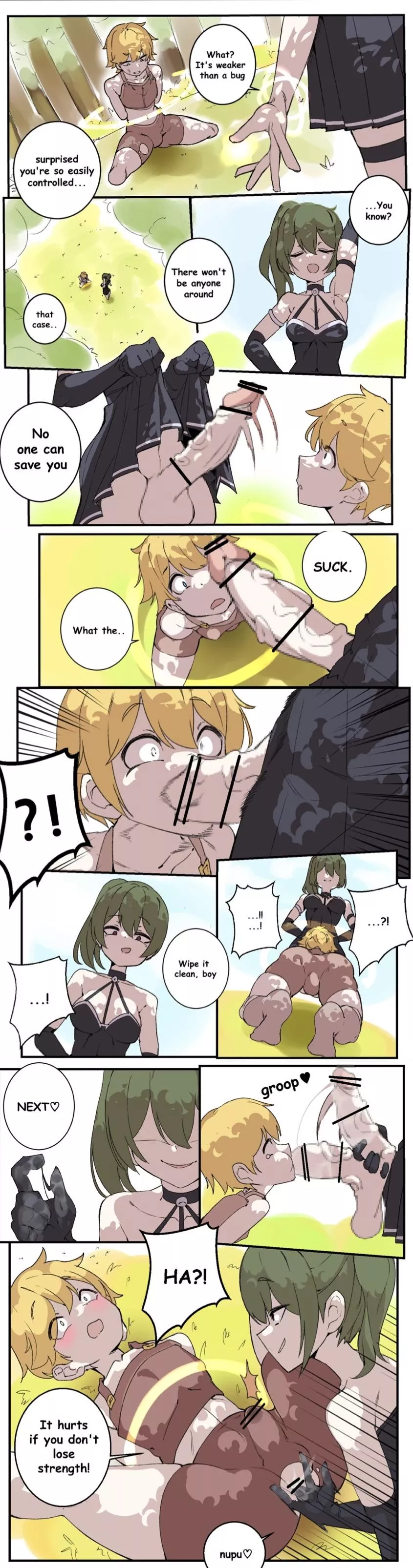 You're the weakest magician in the history of magic, I don't know why you're taking the magician test, well since you're here let's see how I'm going to have fun with you(Monomono447)