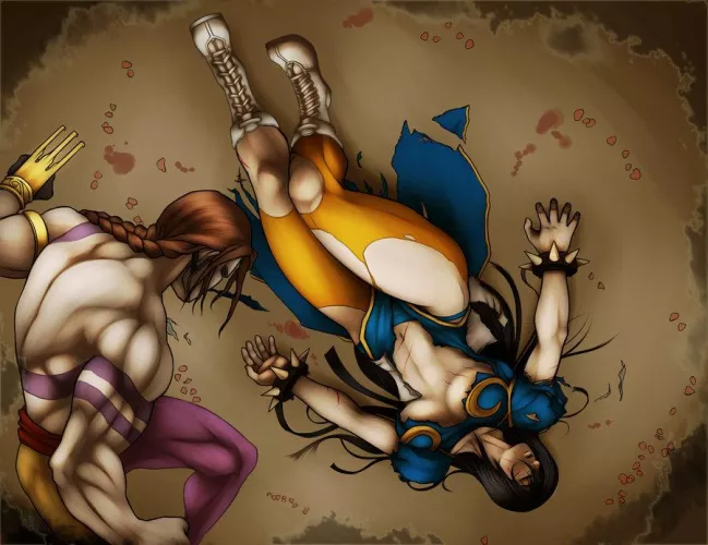 Chun-li defeated by Vega by KeungLee