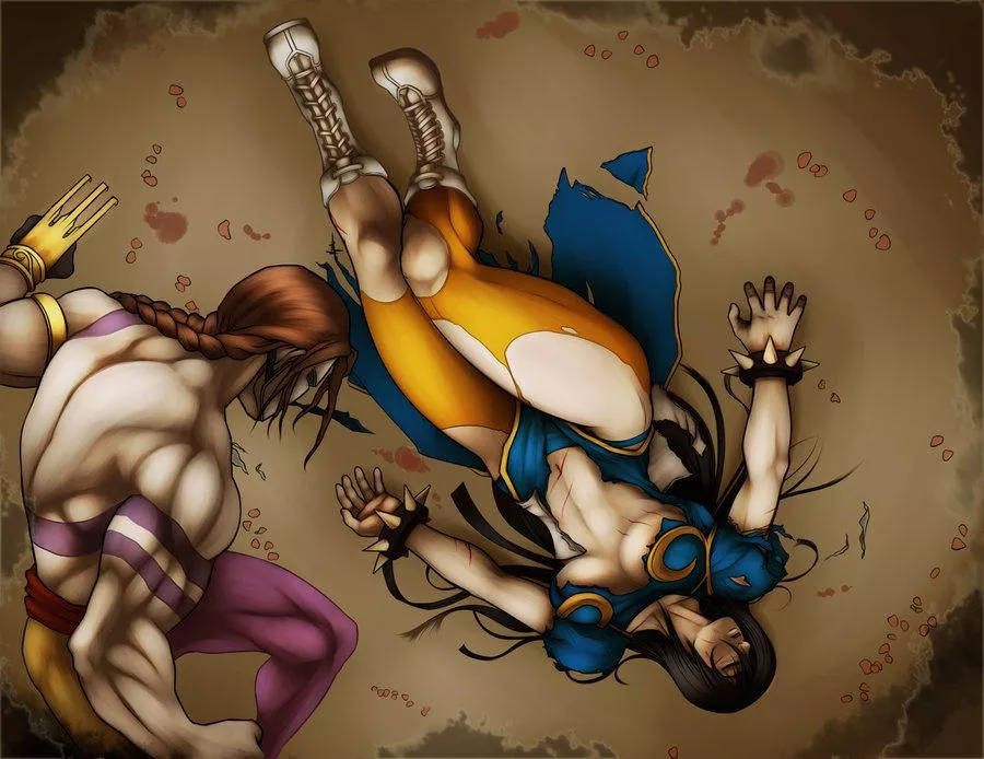 Chun-li defeated by Vega by KeungLee