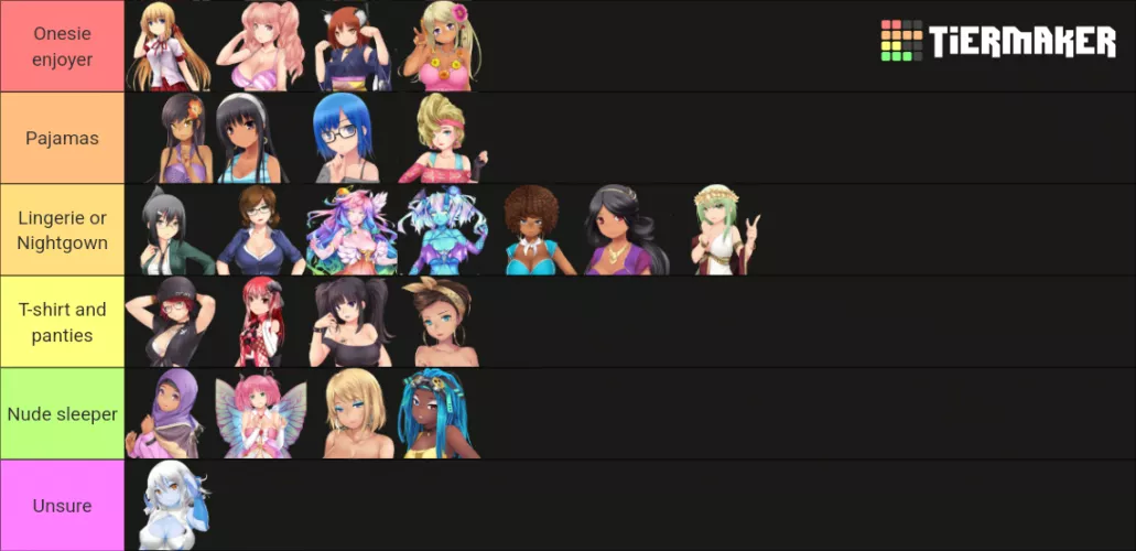 How the girls sleep at night