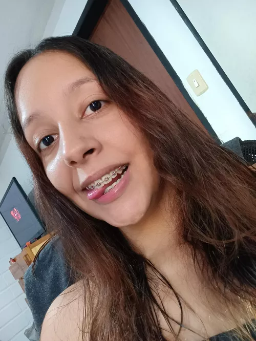 I feel playful when I take photos with my tongue out. 