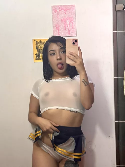 Little cheerleader needs attention 🥺