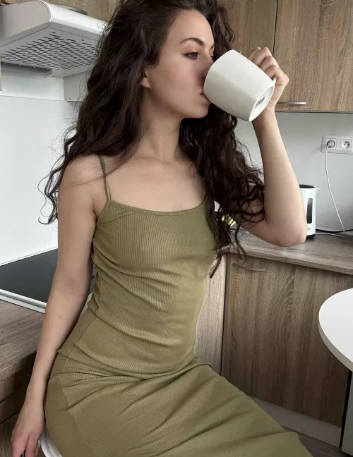 Wearing no bra in this dress is always a danger