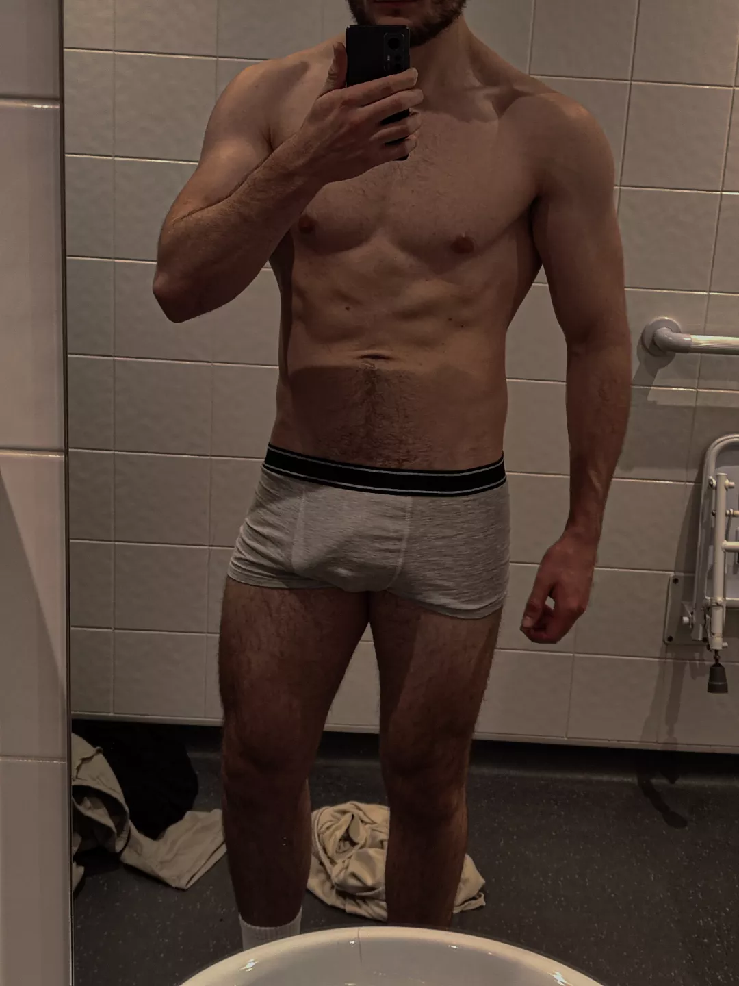 20m, had to take a pump pic in the locker room