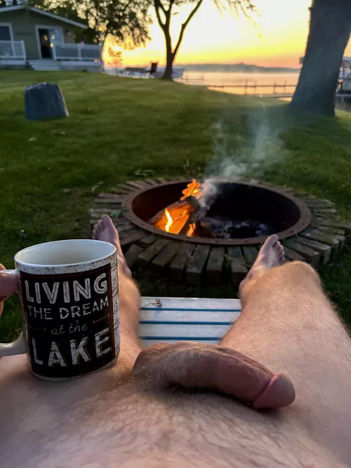 A cool, misty morning 