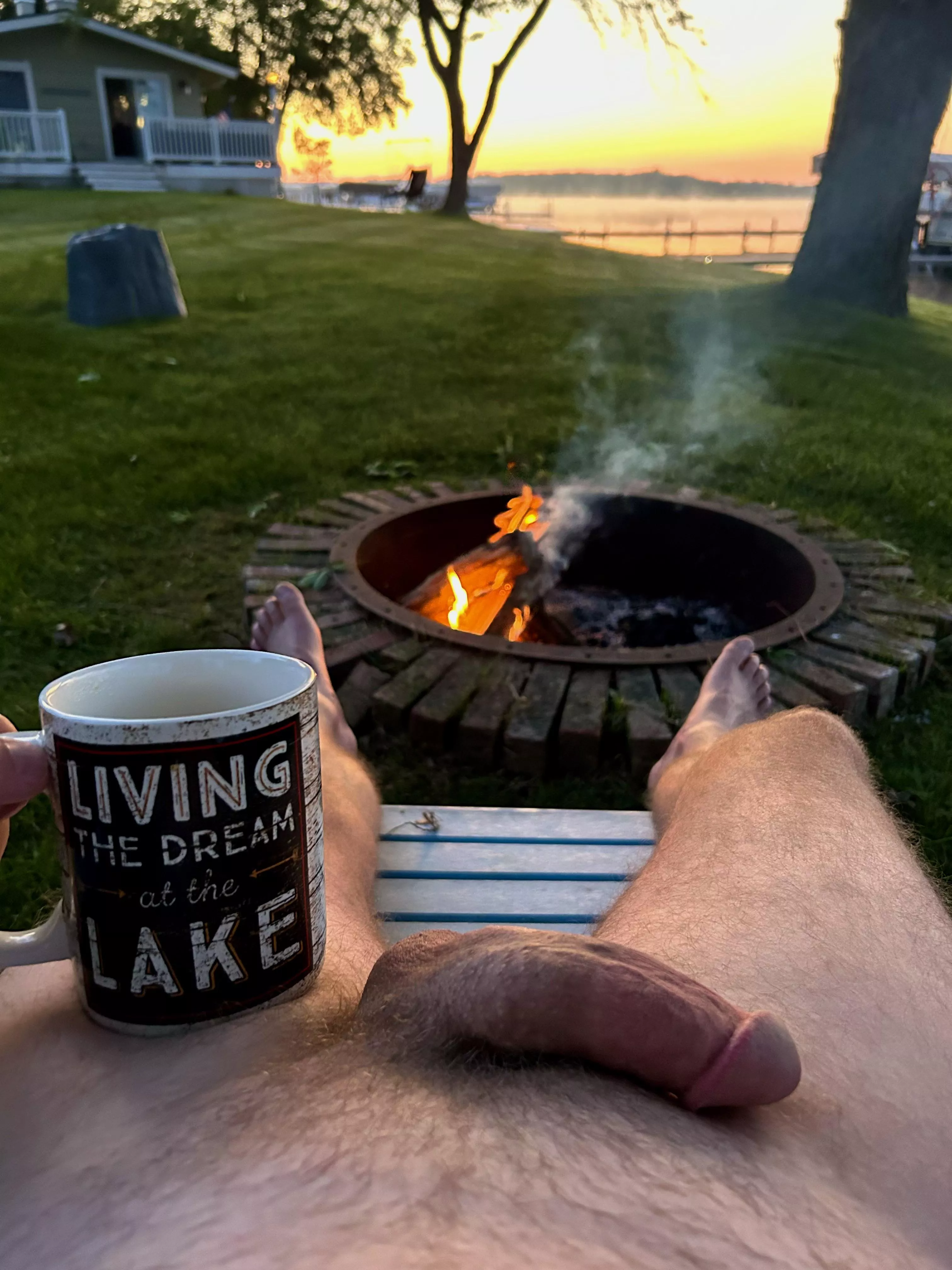 A cool, misty morning 