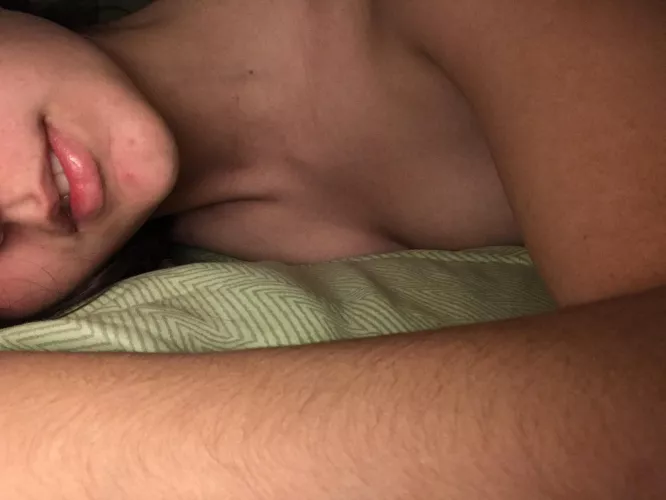 Both of us lying down, we would be very happy.