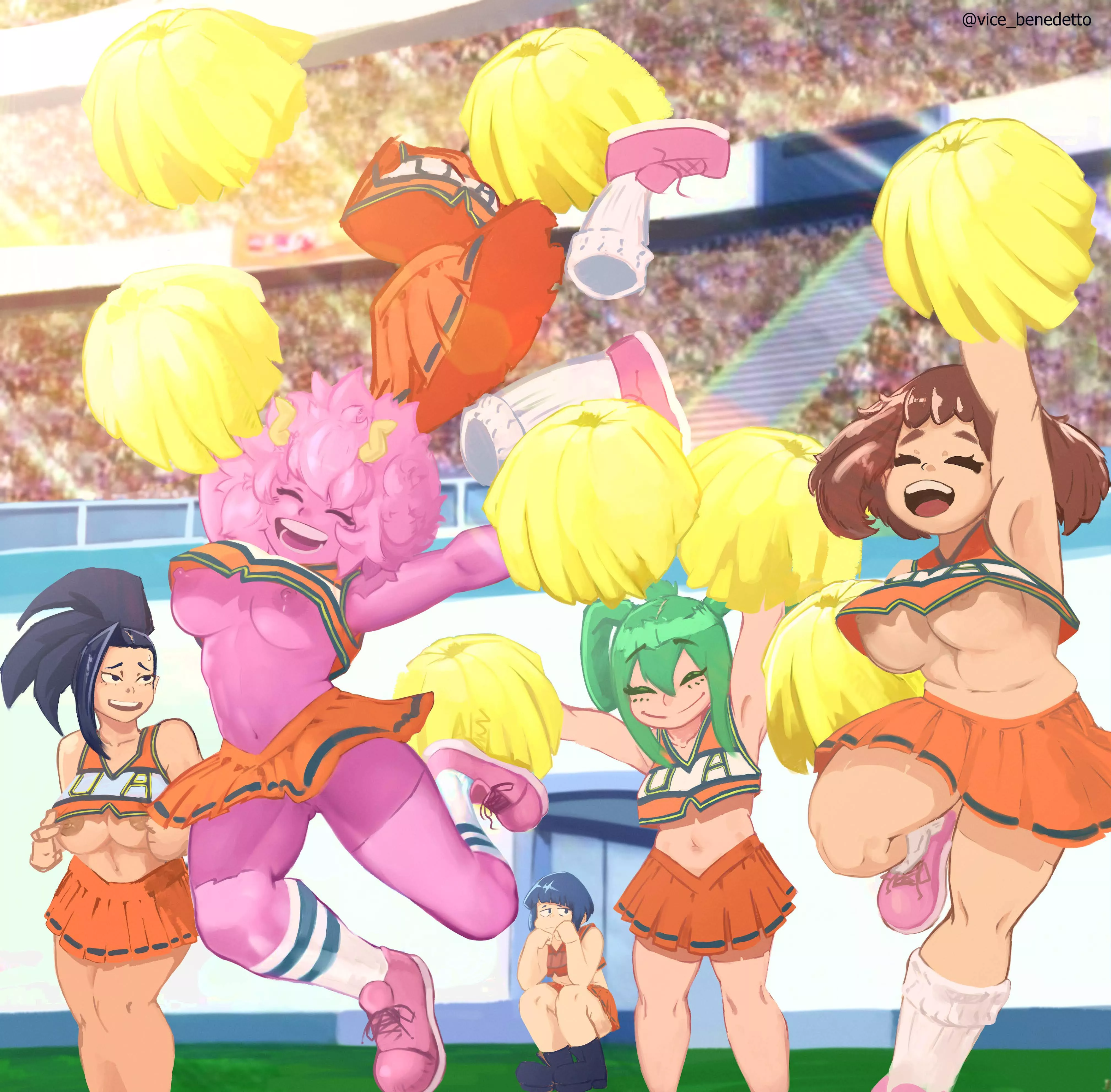Cheerleader scene redraw (OC)