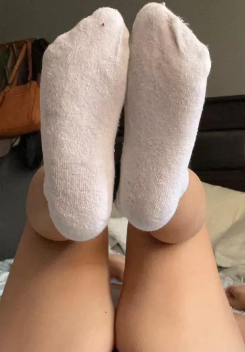 Enjoy the view. What would you do to my sock covered feet. 