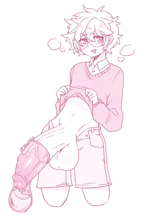 HA! BET NONE OF YOU FUTA BIMBOS CAN MATCH THIS FEMBOY COCK