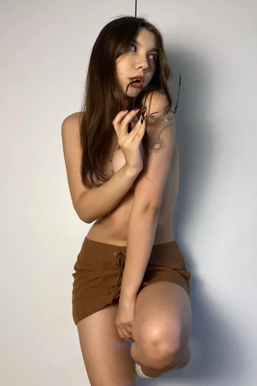 Hope I look elegant even in just a skirt