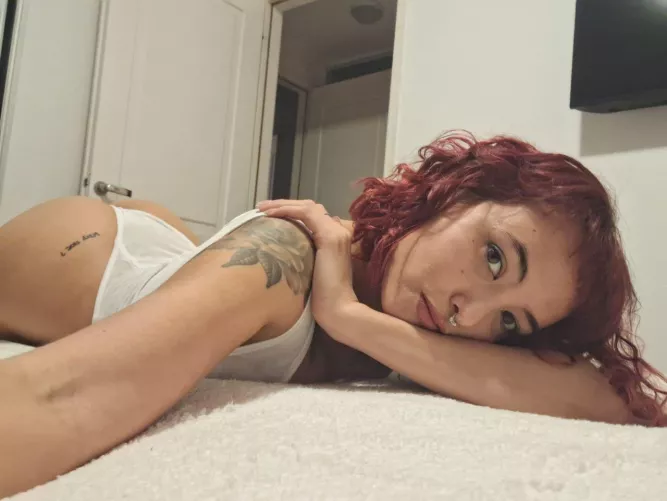 My white lingerie makes me look very angelic even though I'm a bad girl