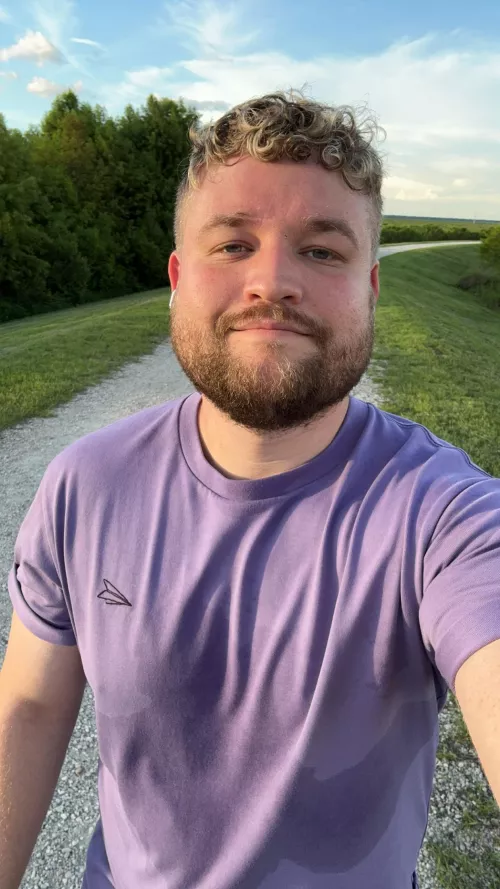 Out getting some exercise before games later