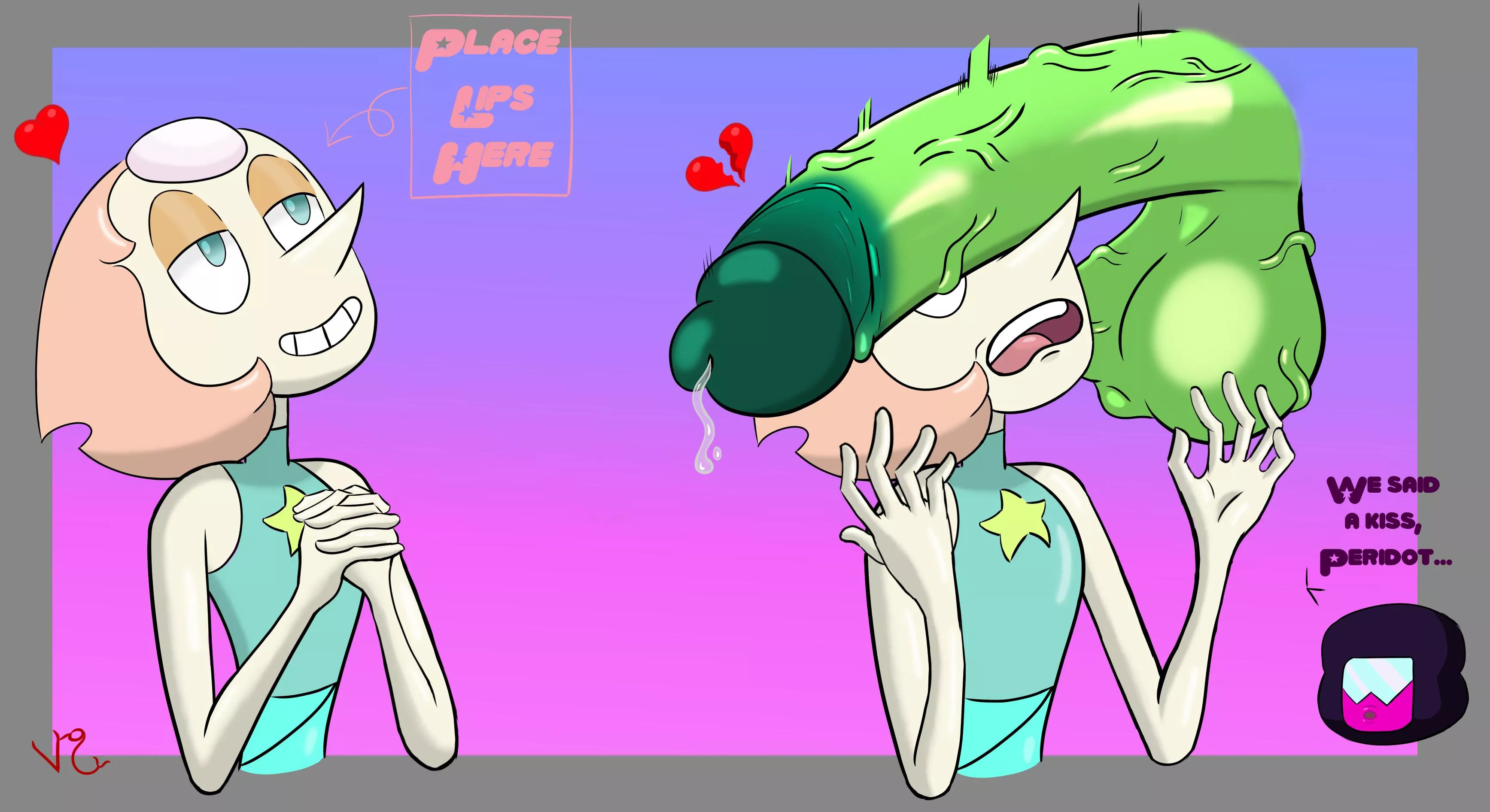 Pearl is waiting for a kiss 😘 (Art by SinYap)