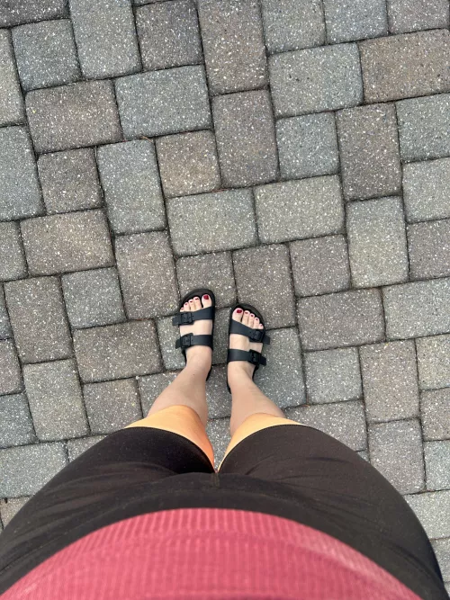 POV of my wide hips and long legs