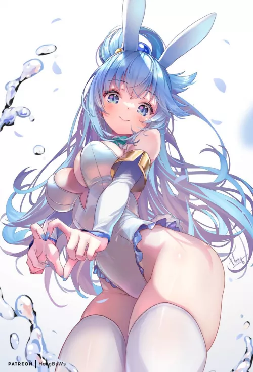 Aqua as a bunnygirl
