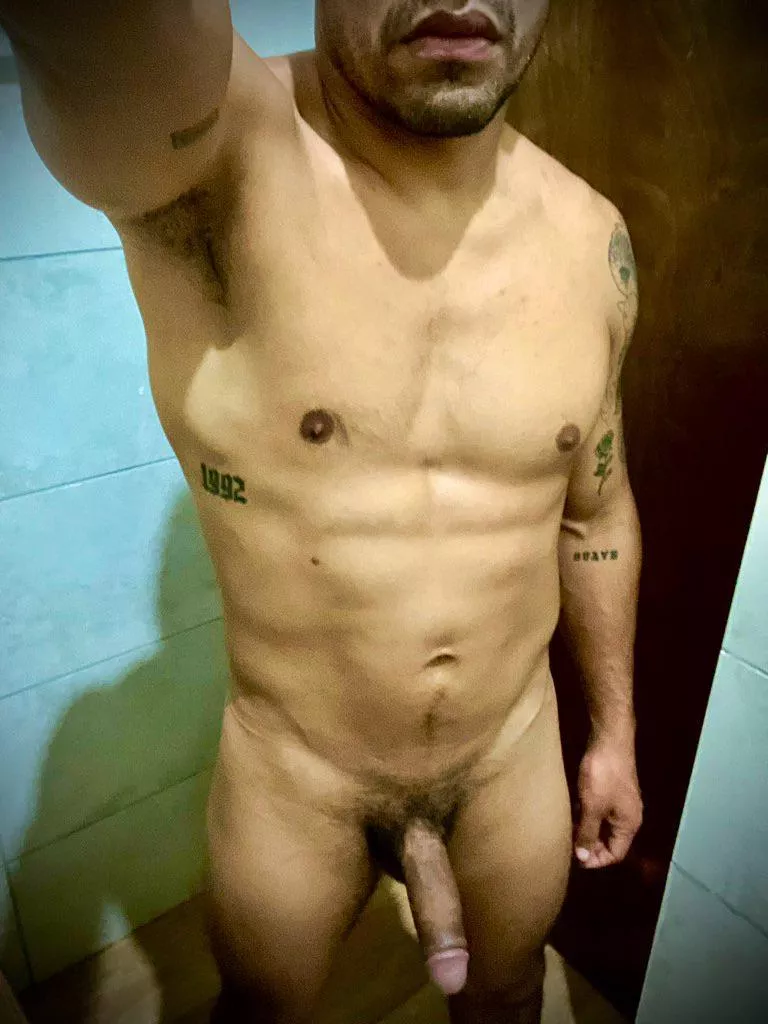 Before shower