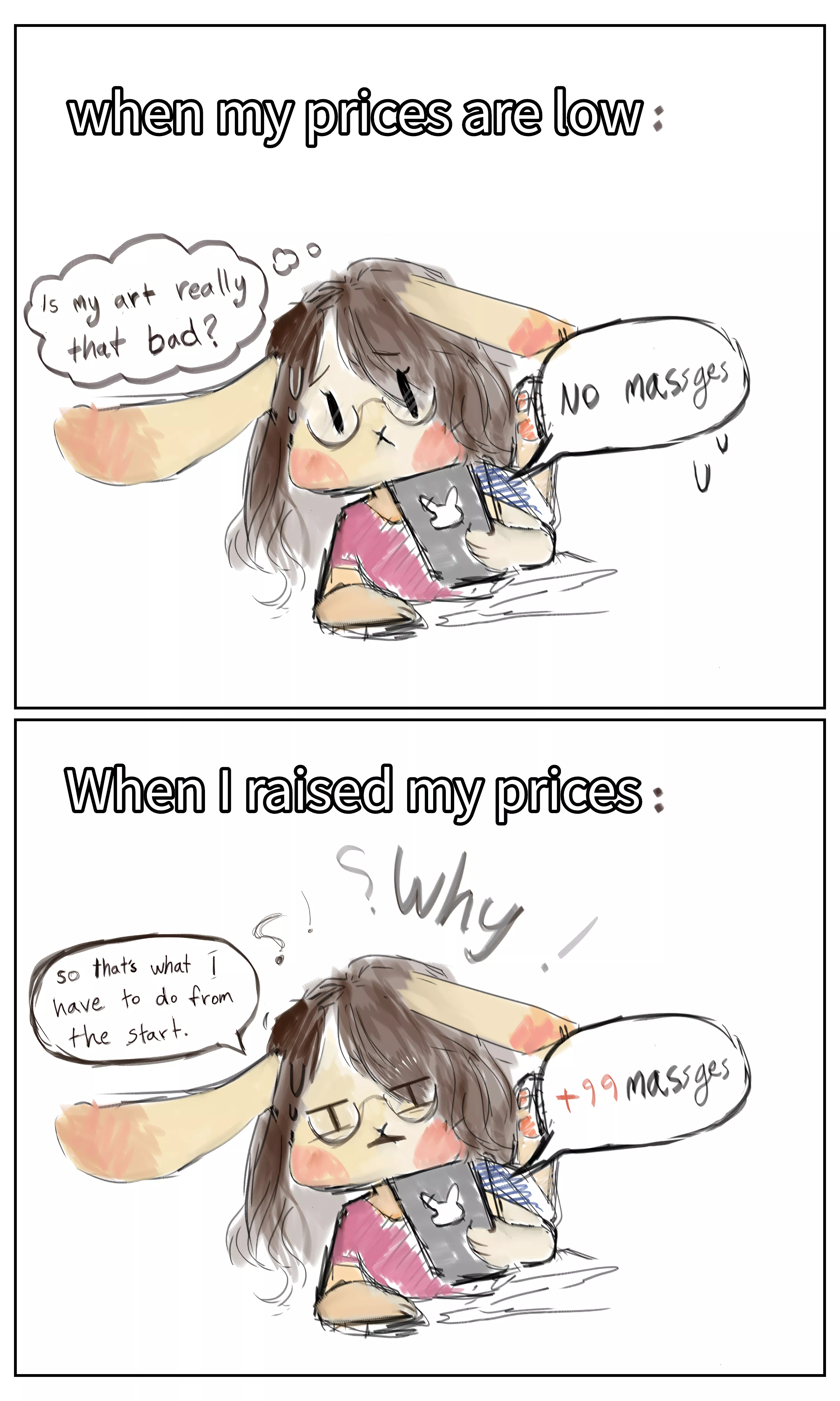 Do people think it's a scam? (Art by me 