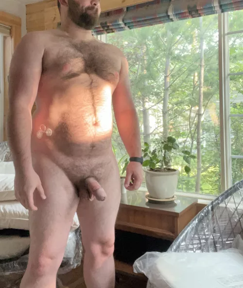 Do you think my neighbors would enjoy my beard and boner? 😜