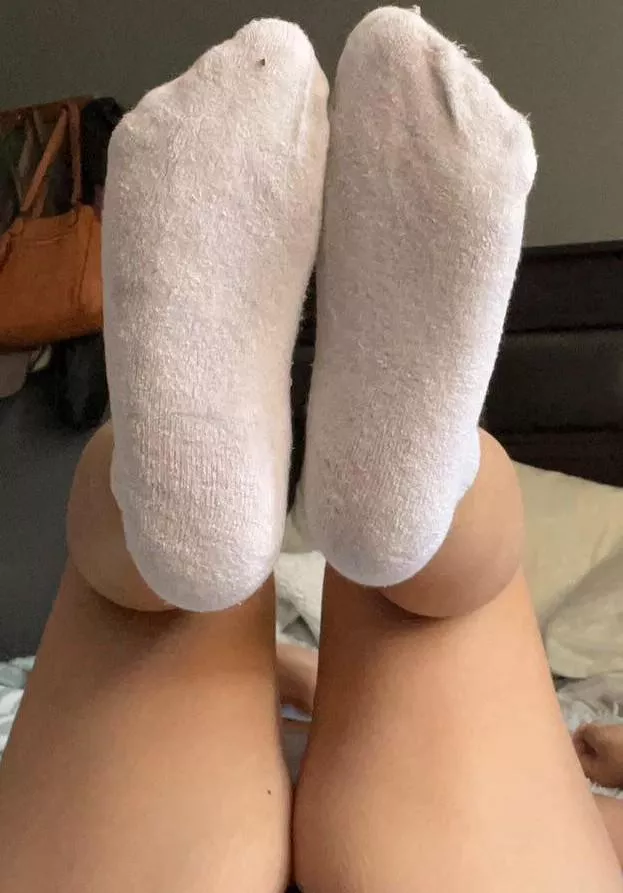 Enjoy the view. What would you do to my sock covered feet. 