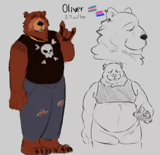 I just created this lil creature, his name is Oliver! [Art by me]