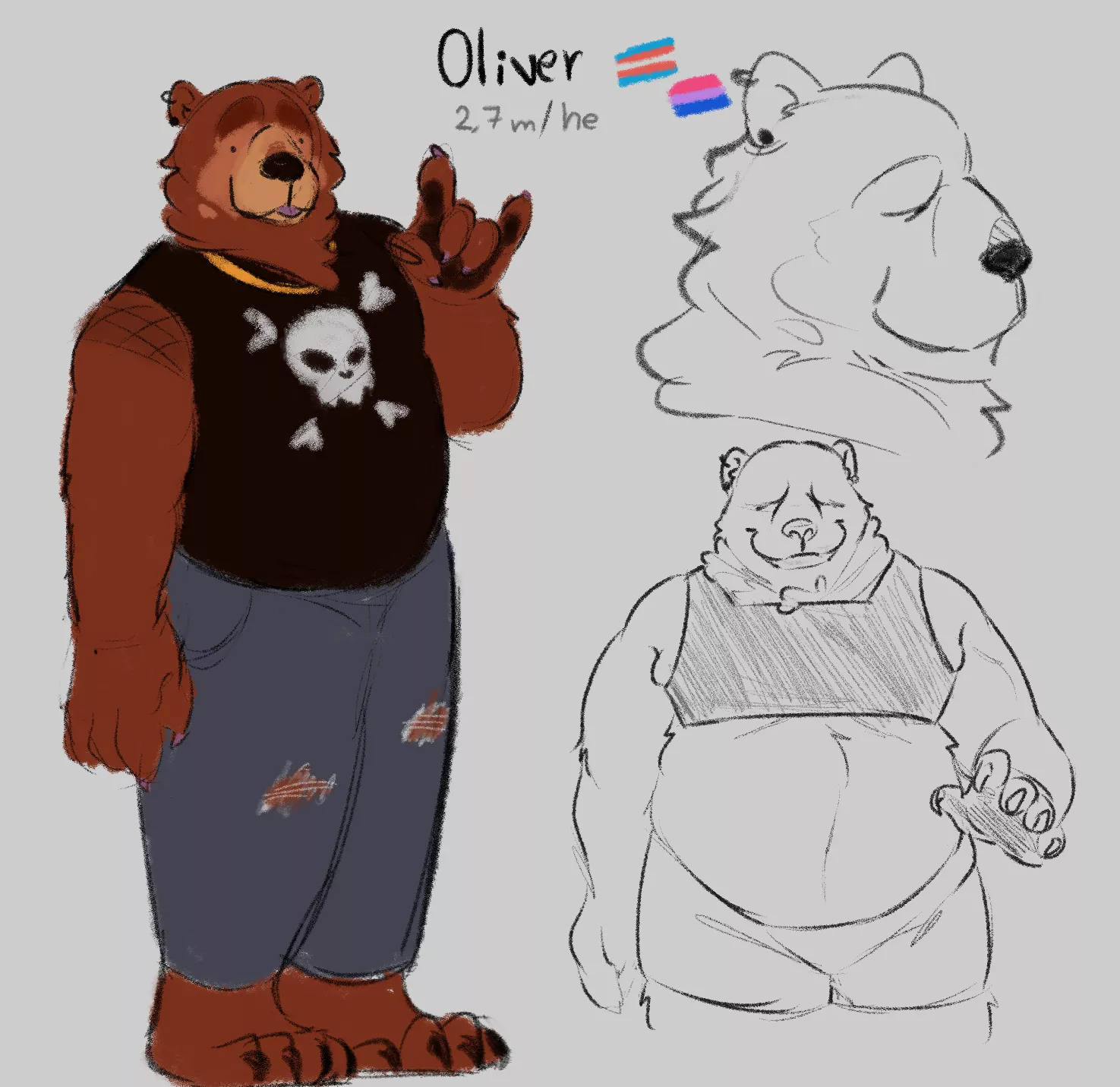 I just created this lil creature, his name is Oliver! [Art by me]