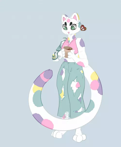 I made my first fursona! :3 she me!