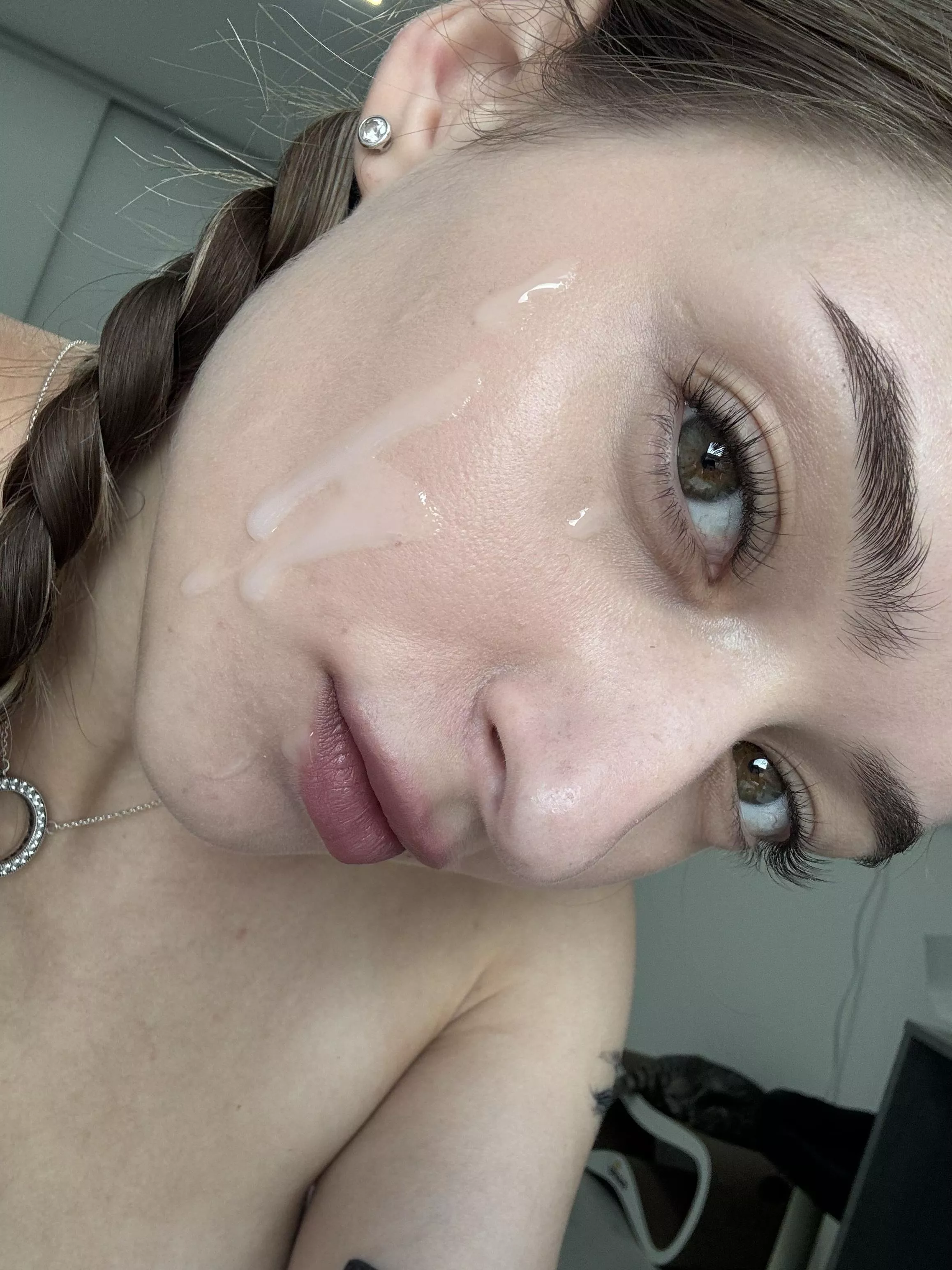 Just shut up and cum all over my face so I can take a selfie with it