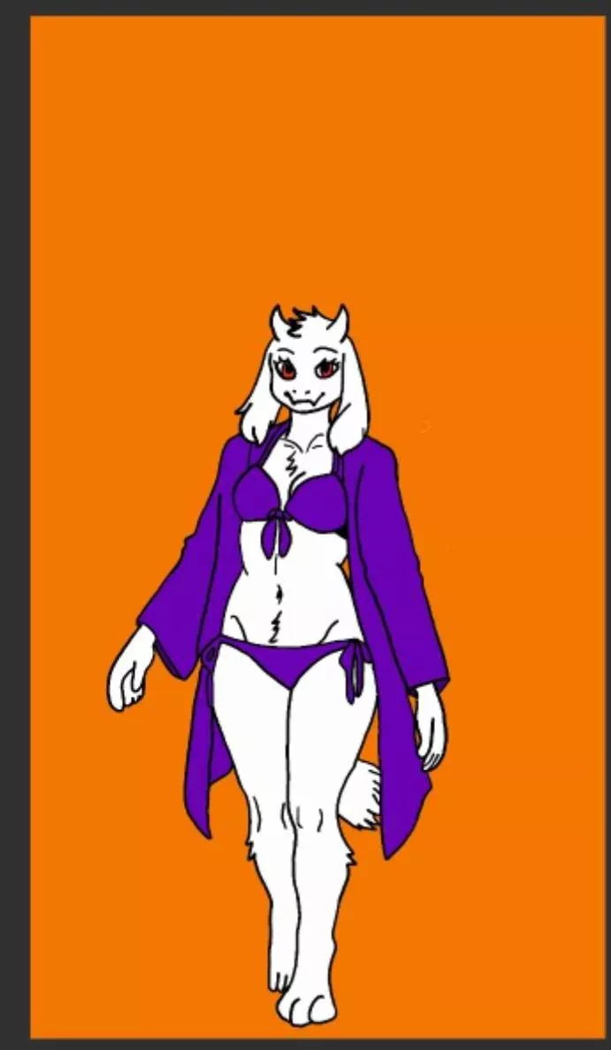 Old drawing [toriel] by (gachafox)