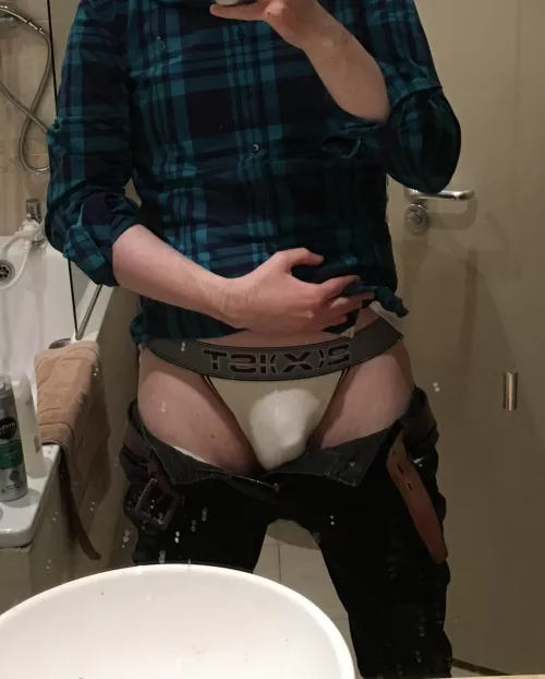 Saturday is jockstrap day. 