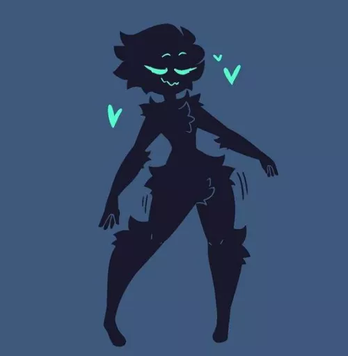 Shadow gal groovin' (Inkplasm Art) 