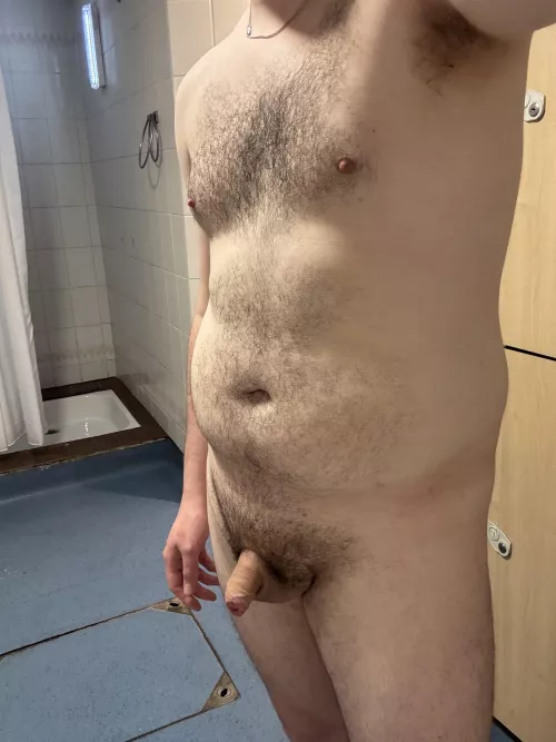 Small, but freeing locker room 