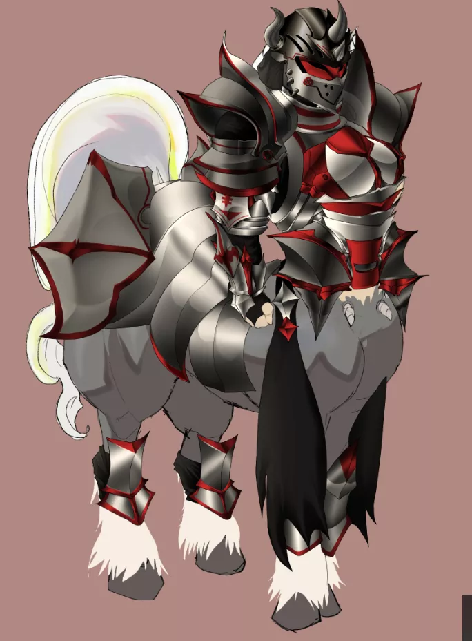 The armor of our new bicorn character (Character model is WIP)