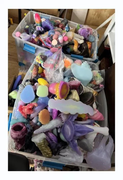 The bins are overflowung