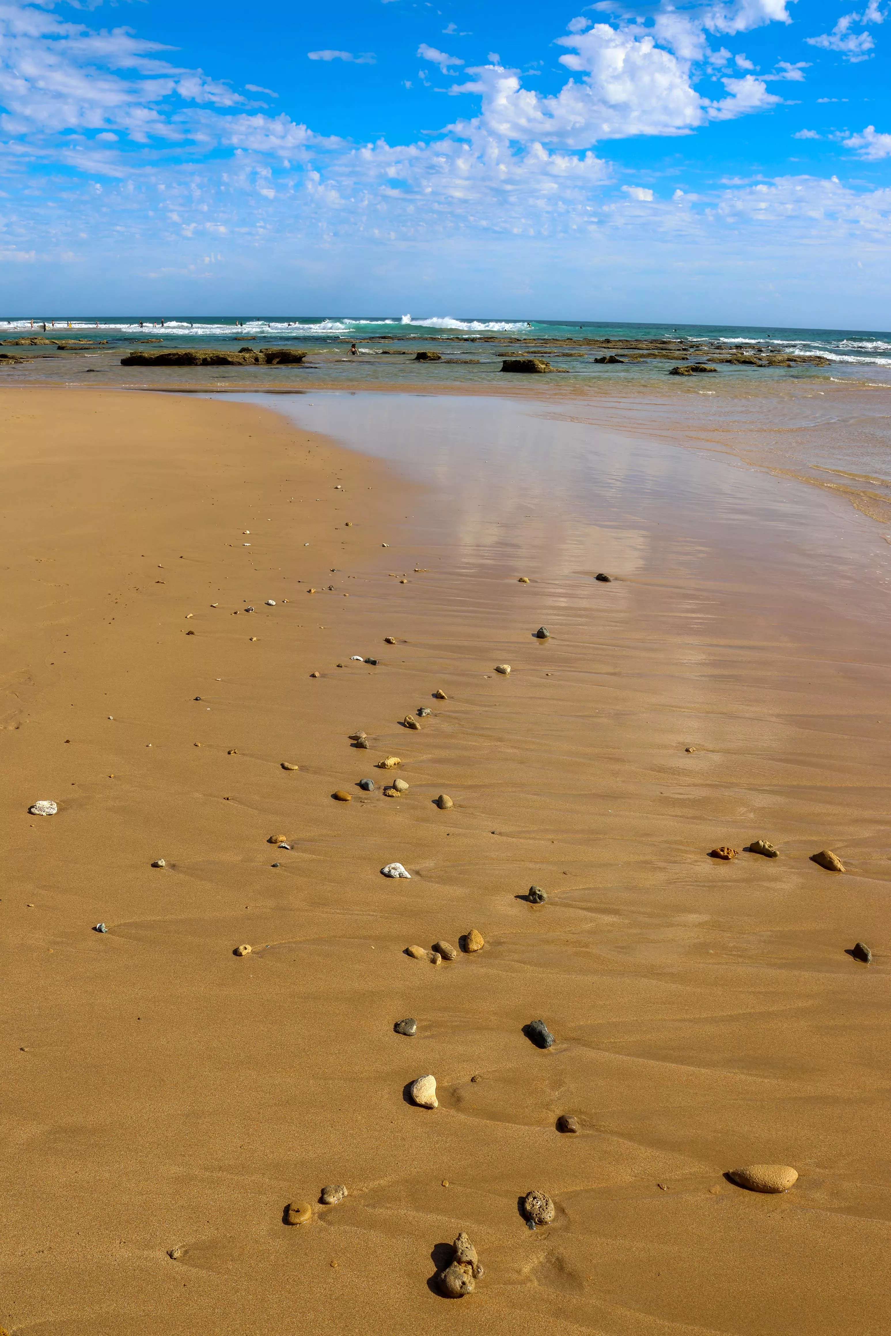 Washed up sea stones 