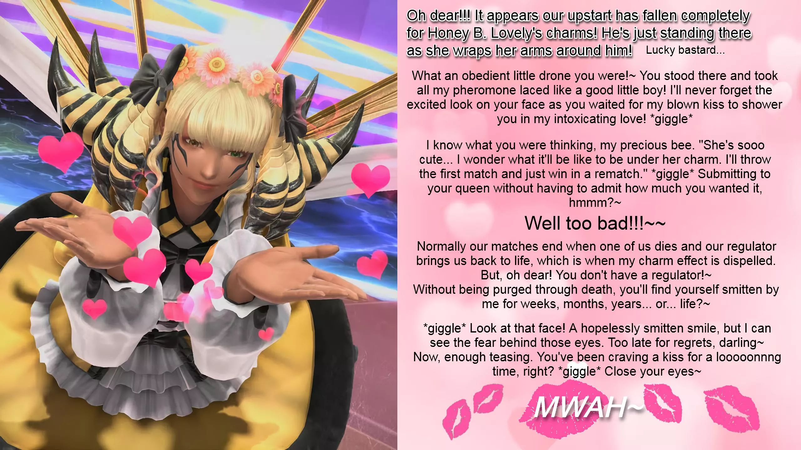 Honey B. Lovely's newest drone bee! [Brainwashing] [femdom] [malepov] [kissing] [pheromones] [monster girl] [idol]