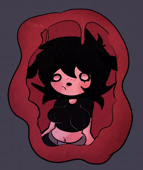 {Image} Flustered [Oral vore], [Original character], [internal view]