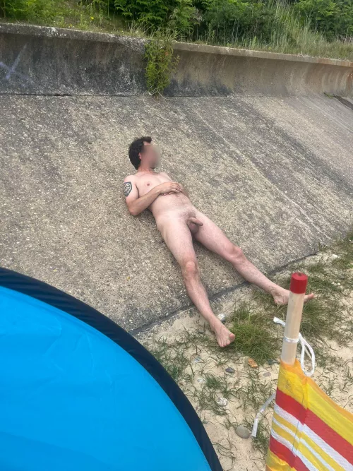 Nudist beach day out Corton UK