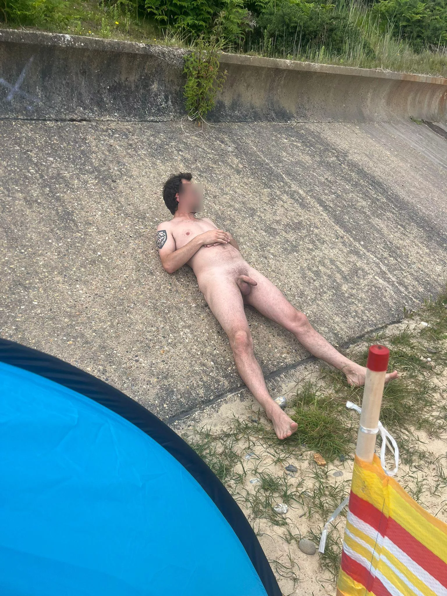 Nudist beach day out Corton UK