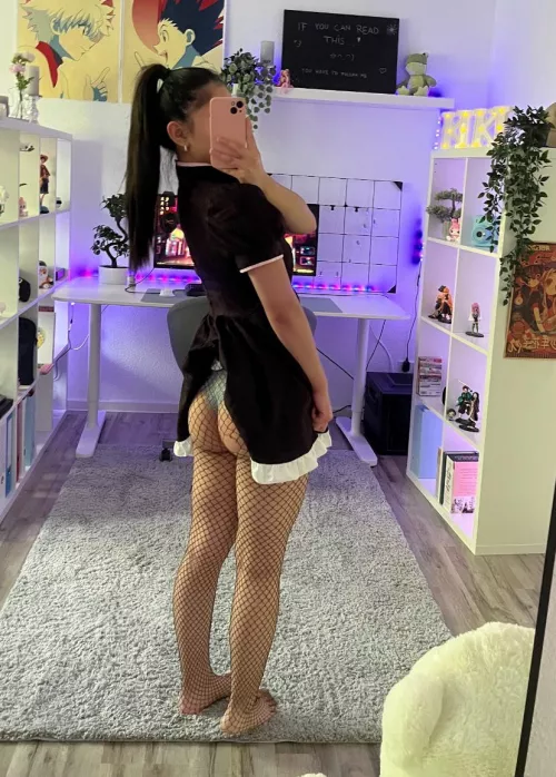 Peach flavoured cake to serve~