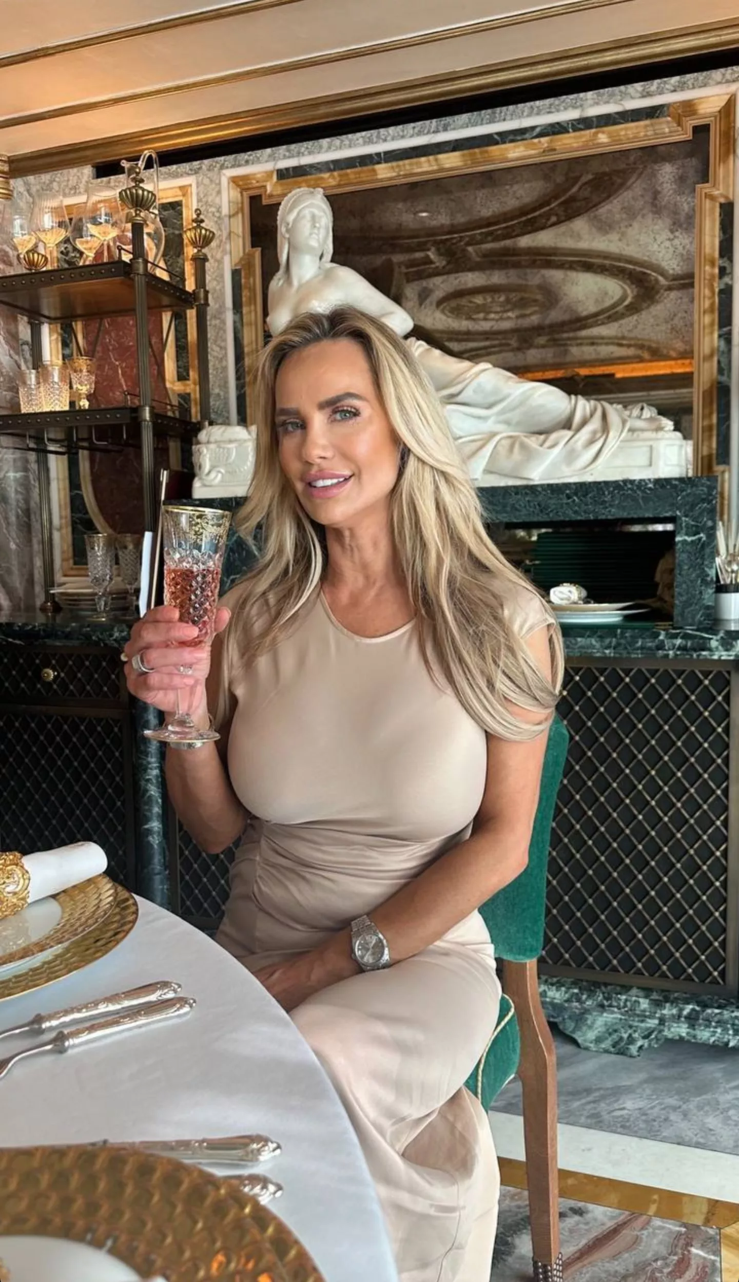 She won't allow delays and cheap dinner 