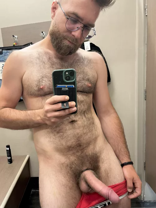 Would love to have a warm mouth around this hard uncut cock