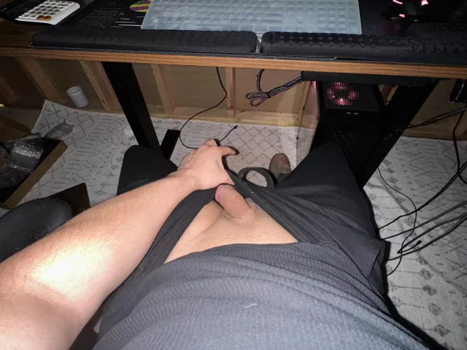 Alone in my office …