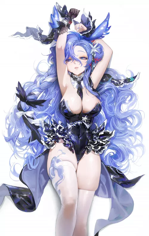 Blue hair and frilled (CHOP | Fevercell / chop_0o0) [Original]